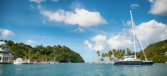 Catamarano Anchor, Marigot Bay