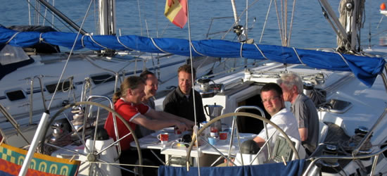 Rolf, Ruedi, Felix, Graham, Jan and Jan from Switzerland - Malaga, June 2008